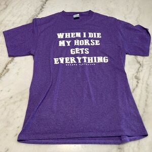 Purple Graphic Volleyball Tee